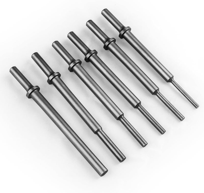 Monkey King Bar MonkeyKingBar-Pneumatic Drift Punch 6pcs Set, 0.401 Inch Round Shank,3/16-1/2 Inch Tips, 7 Inch Length, Steel Punches for Removing Rusted Bolts - Image 1